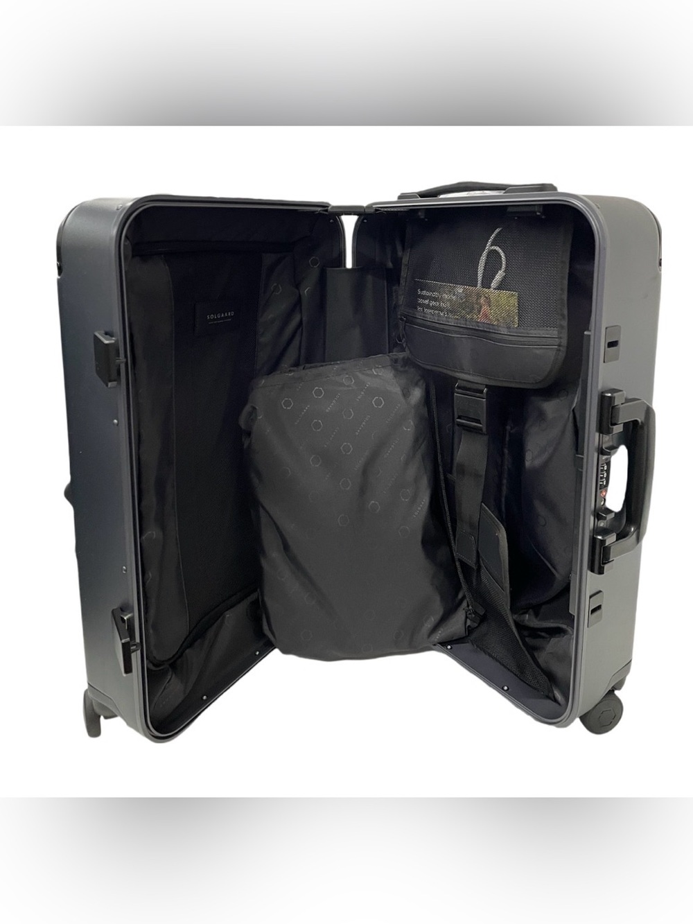 (SW-90) Solgaard Carry On Luggage In Gothenburg Gray - Picture 4 of 4